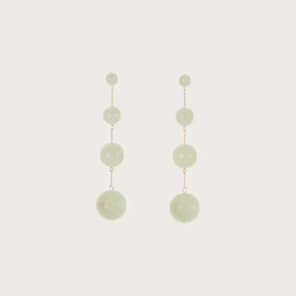 Cult Gaia Candace Earrings - Jade Light Green - Picture 3 of 5